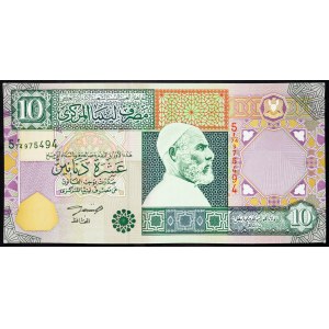 Libya, 10 Dinar 2002
