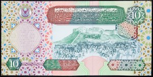 Libyen, 10 Dinar 2002