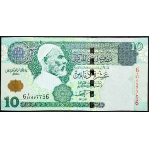 Libya, 10 Dinar 2004
