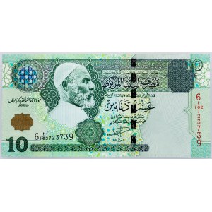 Libya, 10 Dinars 2004