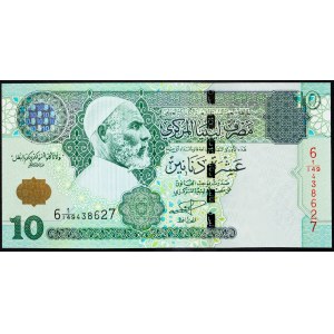 Libya, 10 Dinar 2004