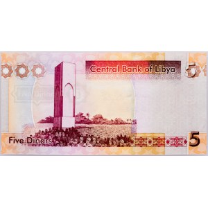 Libya, 5 Dinars 2012