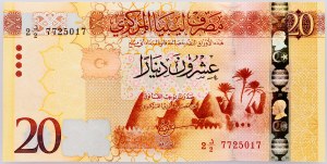 Libyen, 20 Dinar 2015