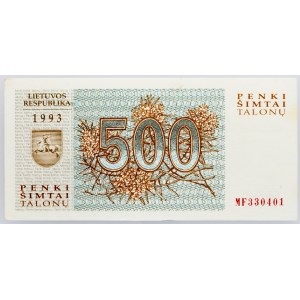 Lithuania, 500 Talonas 1993