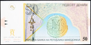 Macédoine, 50 dinars 1996