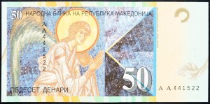 Macedónsko, 50 dinárov 1996