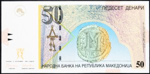 Macédoine, 50 dinars 1996