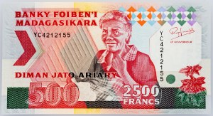 Madagascar, 2500 franchi 1992-1994