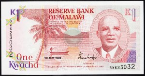 Malawi, 1 kwacha 1992