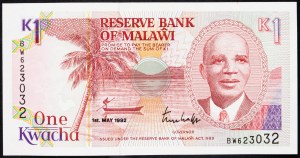 Malawi, 1 Kwacha 1992