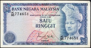 Malajzia, 1 ringgit 1967