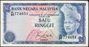 Malajsie, 1 ringgit 1967