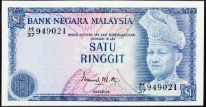 Malezja, 1 ringgit 1967