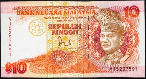 Malesia, 10 Ringgit 1989