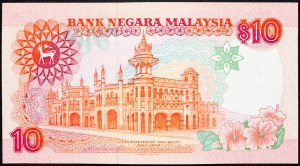 Malaisie, 10 Ringgit 1986-1989