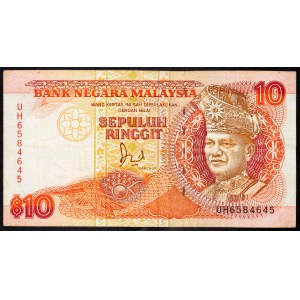 Malaysia, 10 Ringgit 1989