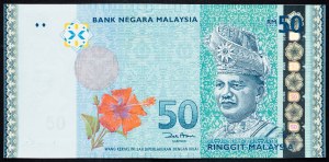 Malajzia, 50 ringgitov 1989