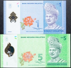 Malaysia, 1, 5 Ringgit 2012