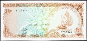 Maldives, 10 Rufiyaa 1983