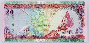 Maldives, 20 Rufiyaa 2000