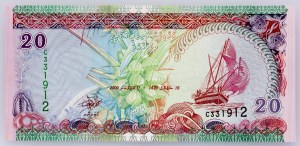 Maldives, 20 Rufiyaa 2000