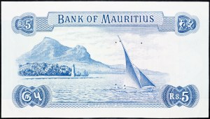 Maurice, 5 roupies 1967