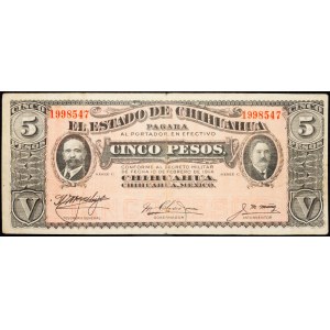 Mexico, 5 Pesos 1914