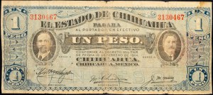 Mexique, 1 Peso 1914