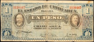 Mexiko, 1 peso 1914