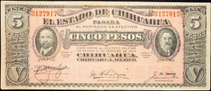 Messico, 5 Pesos 1915