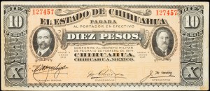 Mexiko, 10 pesos 1915