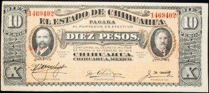 Mexique, 10 Pesos 1915