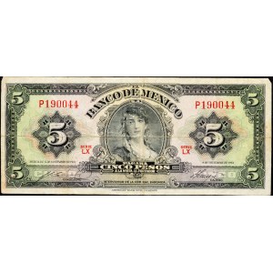 Meksyk, 5 pesos 1961