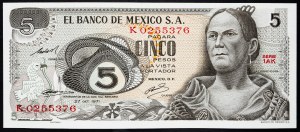 Messico, 5 Pesos 1971