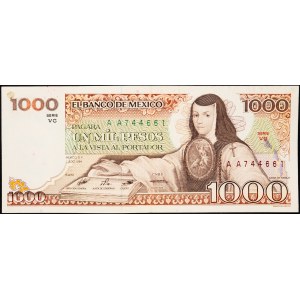 Mexico, 1000 Pesos 1984