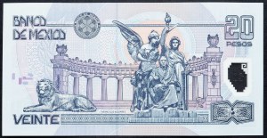 Mexiko, 20 pesos 2001