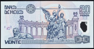 Mexique, 20 pesos 2001