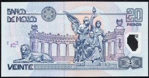 Mexiko, 20 pesos 2001