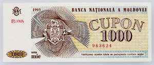 Moldavia, 1000 Cupon 1993