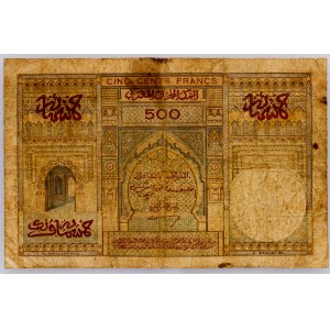 Morocco, 500 Francs 1950
