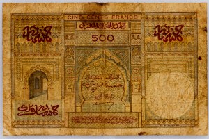 Marokko, 500 Francs 1950