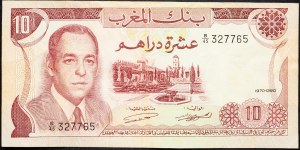 Marokko, 10 Dirhams 1970