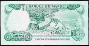 Maroc, 50 Dirhams 1985