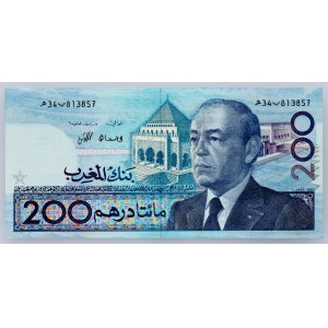 Morocco, 200 Dirhams 1987