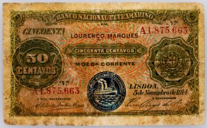 Mozambico, 50 Centavos 1914
