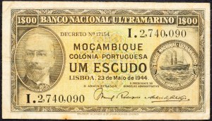 Mozambique, 1 Escudo 1944