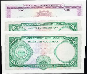 Mosambik, 100, 500 Escudos 1961, 1967