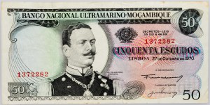 Mozambique, 50 Escundos 1970