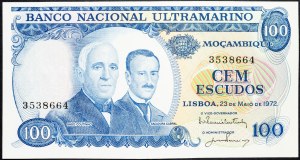 Mosambik, 100 Escudos 1972