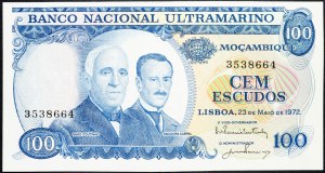 Mosambik, 100 escudos 1972